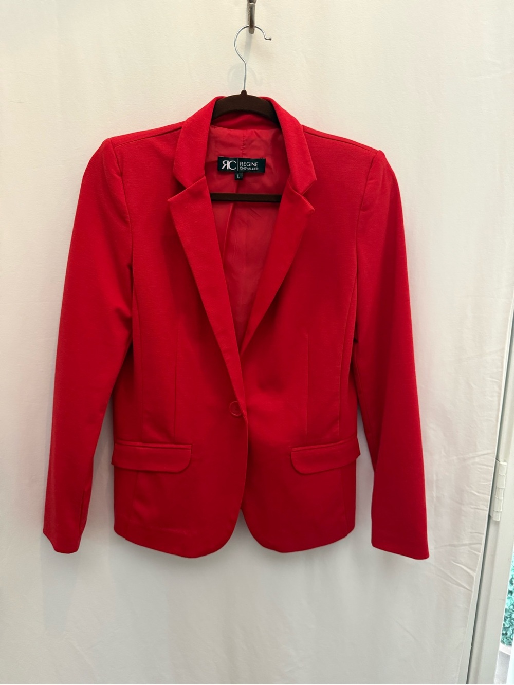 Red Single-Button Blazer for Women - The Monaco